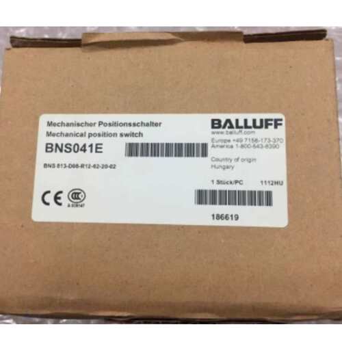 BALLUFF巴鲁夫限位开关BNS 813-D08-R12-62-20-02