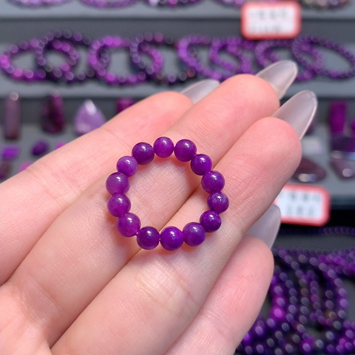 舒俱来凝胶果冻紫戒指