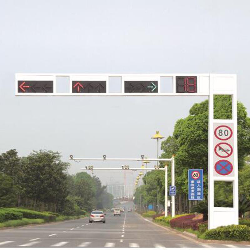 工厂直供交通信号灯可定制L型交通警示灯可读秒红绿灯防水信号灯