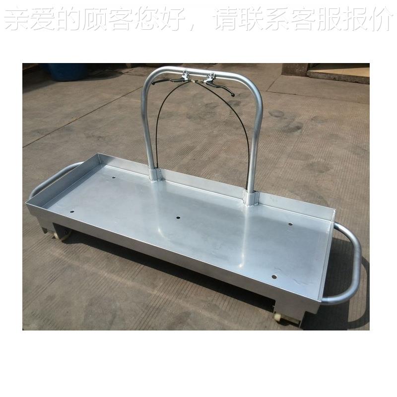 绝缘铝制手铝推输轨道车PL300g 轨道制动平板车手推运车 合金轨道