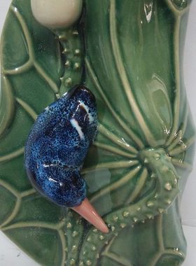 挂壁门口玄关插干花花瓶背景陶瓷水培植物莲藕电视柜花墙饰饰品