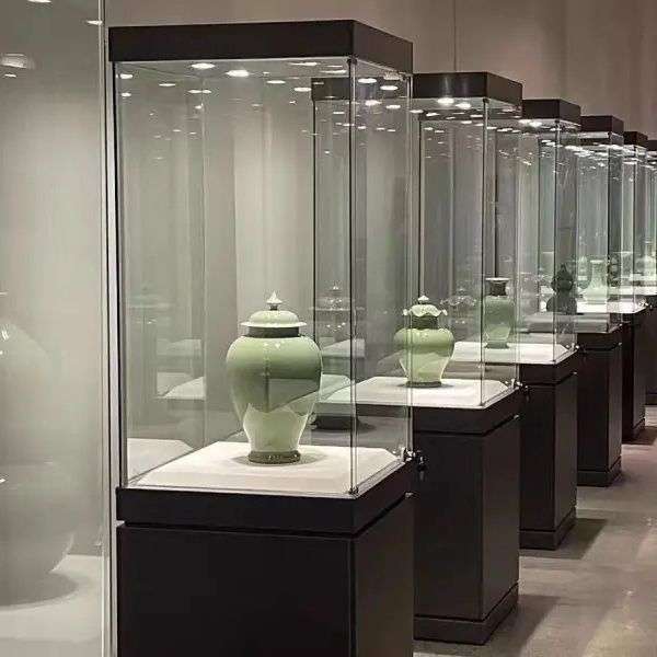 博物馆展柜瓷器精品木质展示柜古董珠宝首饰玻璃柜台产品展览柜台
