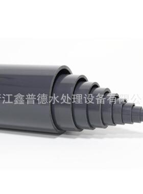 UPVC管材 农田灌溉管upvc给水管材灰色低压农田排灌管双冠厂家