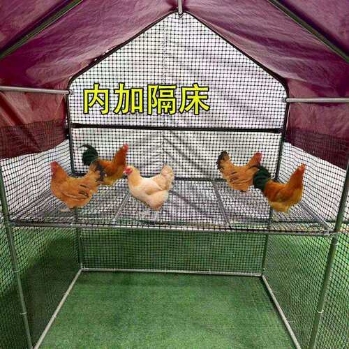 鸡笼鸽子笼鸭鹅户外养殖养鸡棚家用大型鸡舍钢管搭建大棚骨架防雨