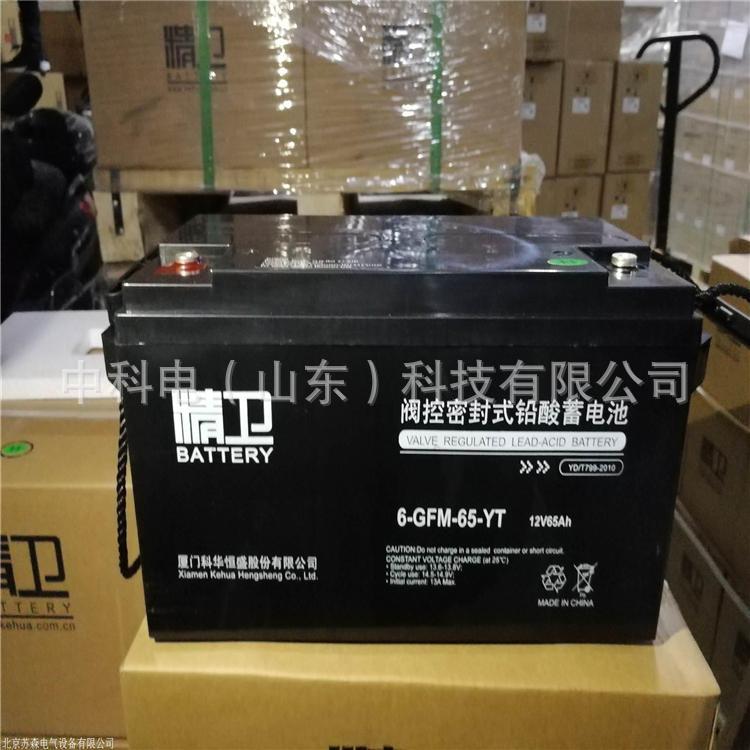 吉林科华蓄电池精卫系列6-GFM-65-YT12V65AH铅酸免维护蓄电池参数