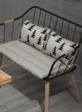 2I灿洋现代简约组装实木家用靠背餐椅电脑椅餐厅铁艺沙发椅休闲椅