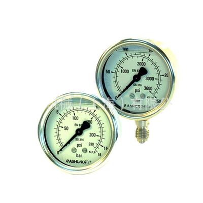 雅斯科ASHCROFT5008全不锈钢压力表