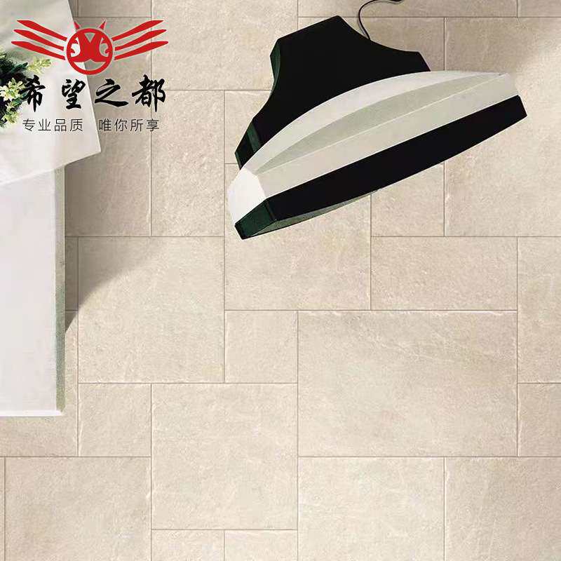 法式莱姆石仿古砖别墅厨房防滑地砖民宿咖啡店子母砖阳台客厅瓷砖
