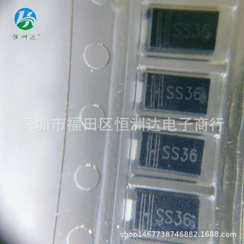 肖特基二极管SS36 SR360 SMA DO-214AC 3A60V贴片二极管现货