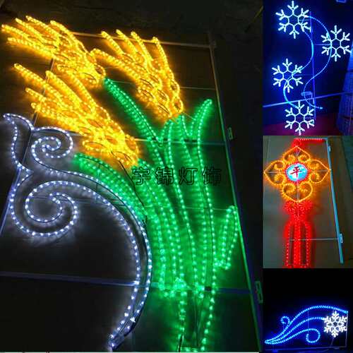 节日新款户外灯杆造型灯 LED麦穗图案灯灯杆造型灯厂家