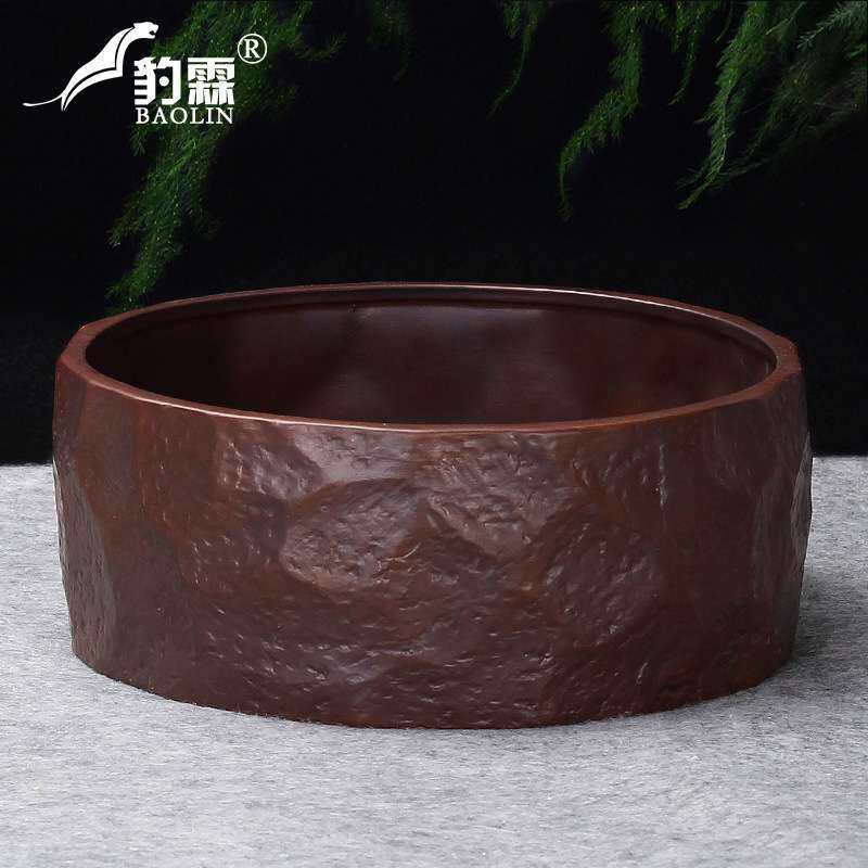 柴烧复古茶洗特大号笔洗水盂陶瓷毛绒/玩偶/公仔/布