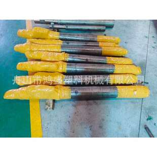 提供广东佳明注塑机螺杆料筒 佳明机老款机型螺杆机筒法兰螺杆头