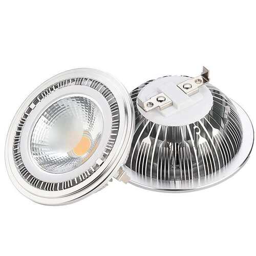 LED 15W车铝AR111豆胆灯1颗COB聚光G53/GU10灯头格栅斗胆灯