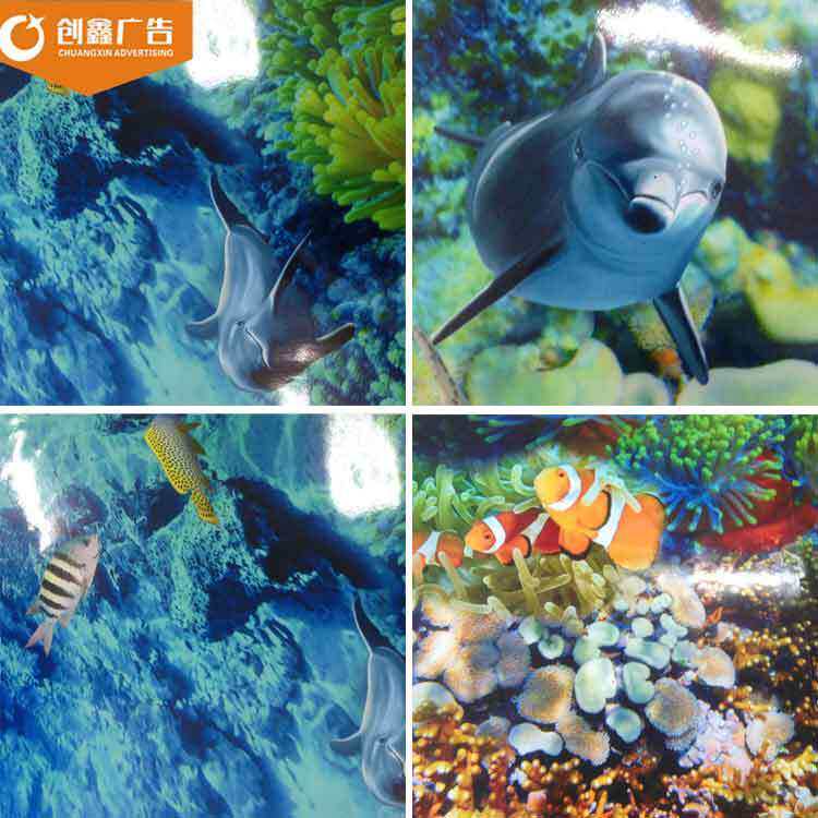 自粘3D立体地贴 海洋星空客厅卧室卫生间防水耐磨装饰地贴膜