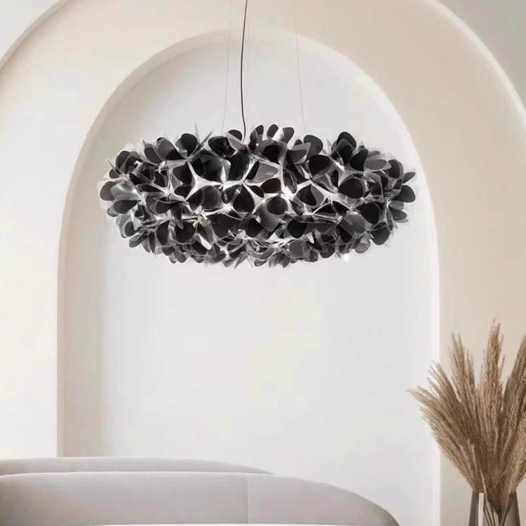 后现代客厅吊灯设计师法式书房卧室吸顶灯创意艺术轻奢餐厅花瓣灯