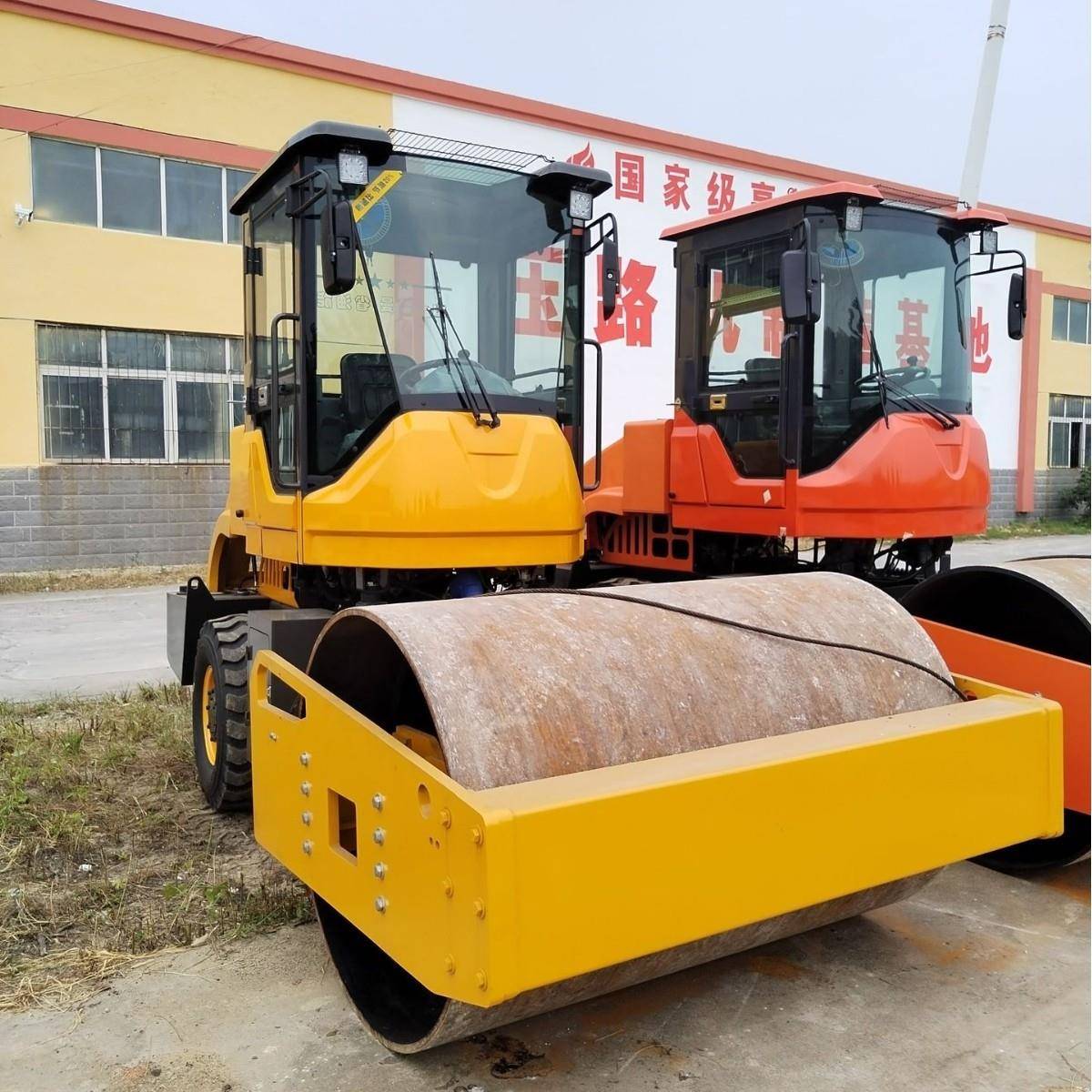 轮边桥8吨座驾压路机 路基土方碎石3吨6吨驾驶室单钢轮震动轧道