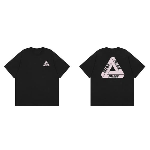 PALACE 基础款浅粉色印花三角形短袖T恤