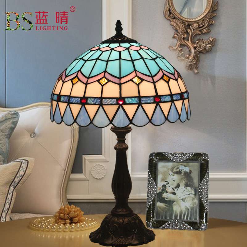 外贸跨境直销欧式复古田园地中海现代简约古典台灯床头柜酒吧灯饰
