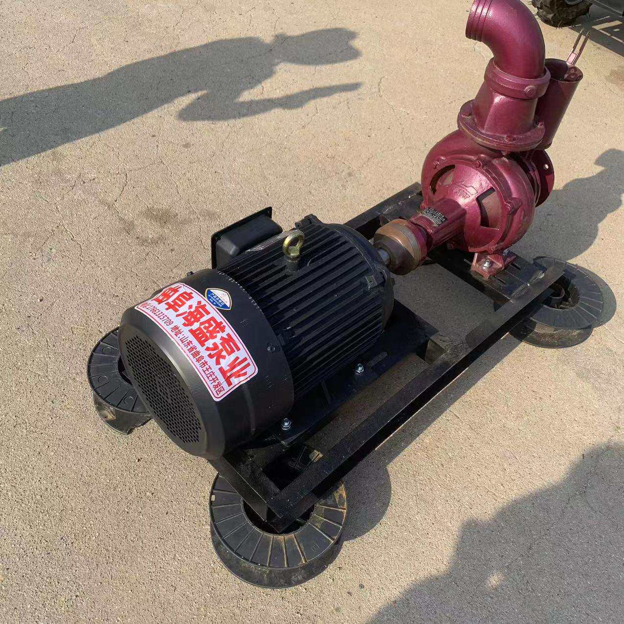 电机直联式4寸灌溉水泵 柴油动力框架款抽水泵 农用浇水使用水泵