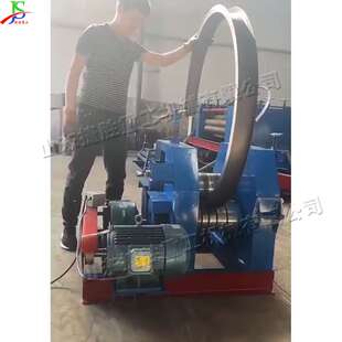 三辊槽钢自动卷圆机不锈钢板卷板机工业金属型材齿轮传动滚圆机