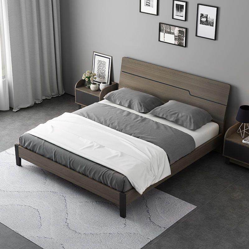 2025新款广东佛山全实木1.8米主卧双人床1.5米 1.2米白蜡木材环保