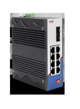 源拓RS6310-2GF8GT-8POE 2光8电千兆二层网管型POE交换机