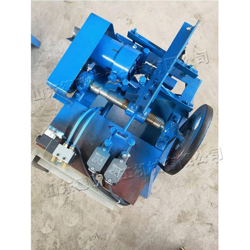 扫把杆木质开牙机 电动液压木棒螺纹机小型台式木材套丝攻丝机