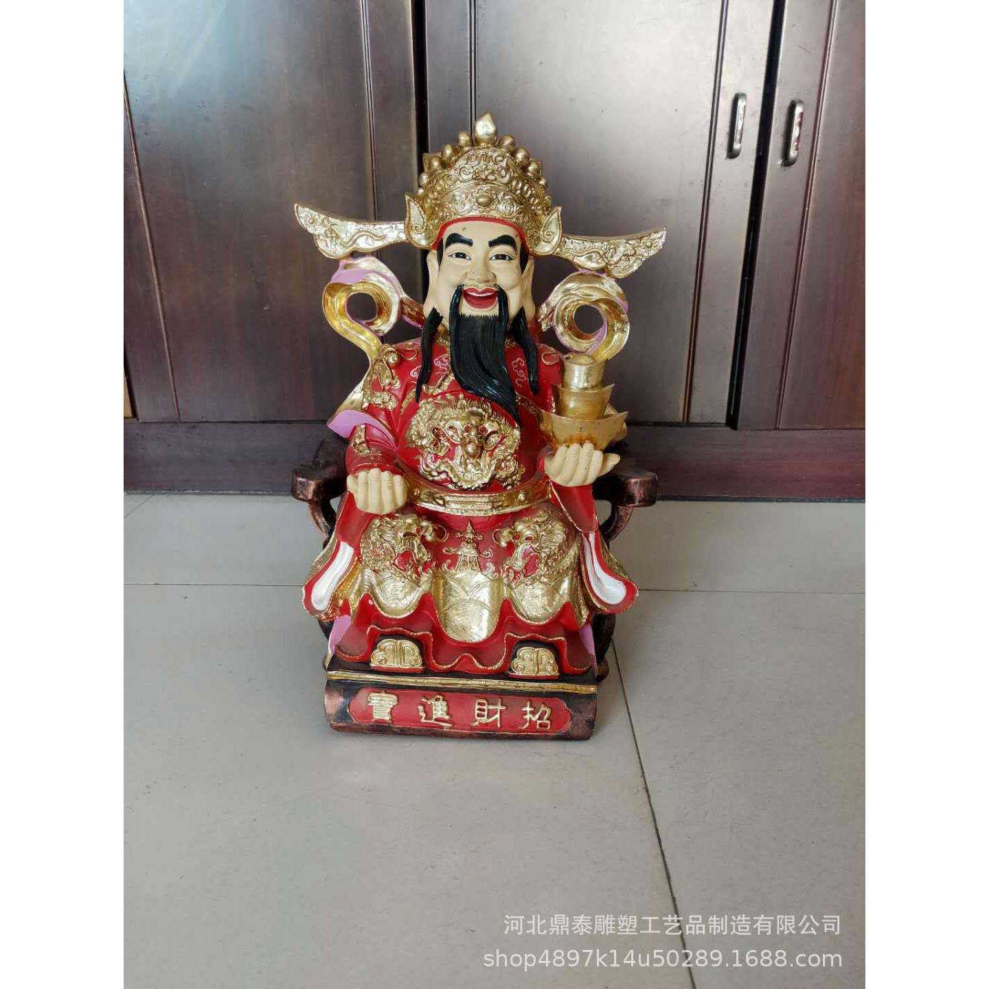 专业铸造纯铜财神爷摆件文财神家居纯铜工艺品铜器大中小