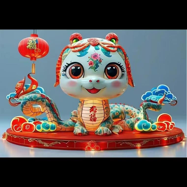 2025蛇年大型花灯春节日户外灯展彩灯元宵节灯会非遗花灯厂家现货