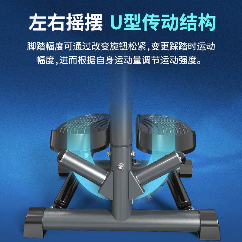 雷克多功能踏步机脚踏机家用带扶手健步机健身器材