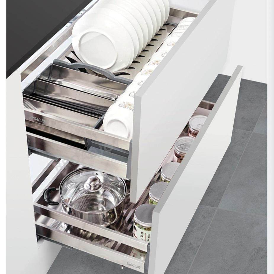 不锈钢双层抽屉式地柜拉篮调味篮厨房橱柜工具碗碟篮,鲜花速递/花卉仿真/绿植园艺,割草机/草坪机,淘宝优惠券,粉丝福利购,淘宝优惠卷