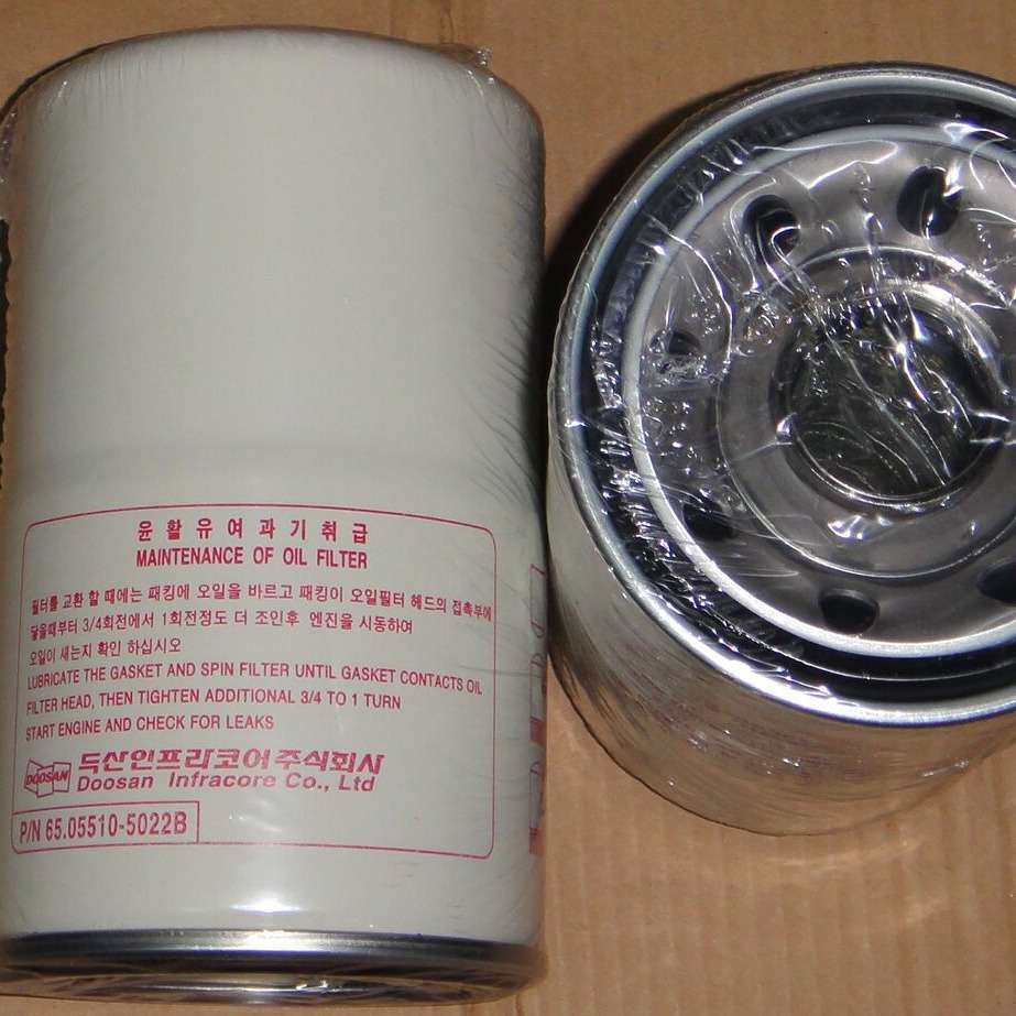 DOOSAN 柴油发电机维修配件, 机油滤清器65.05510-5020B