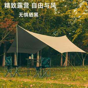 BLUEFIELD蓝色领域 原牧六角天幕 多功能涂银防水天幕凉棚