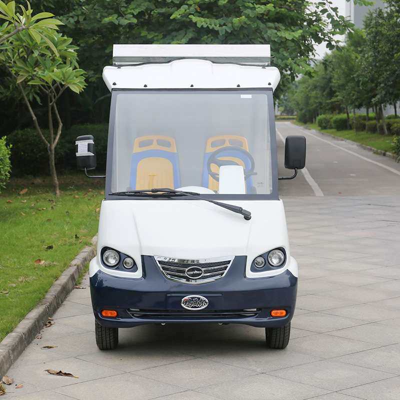 电动送餐车DN-8 单排四轮送餐车 尾板箱式货车 厂区保温送餐车