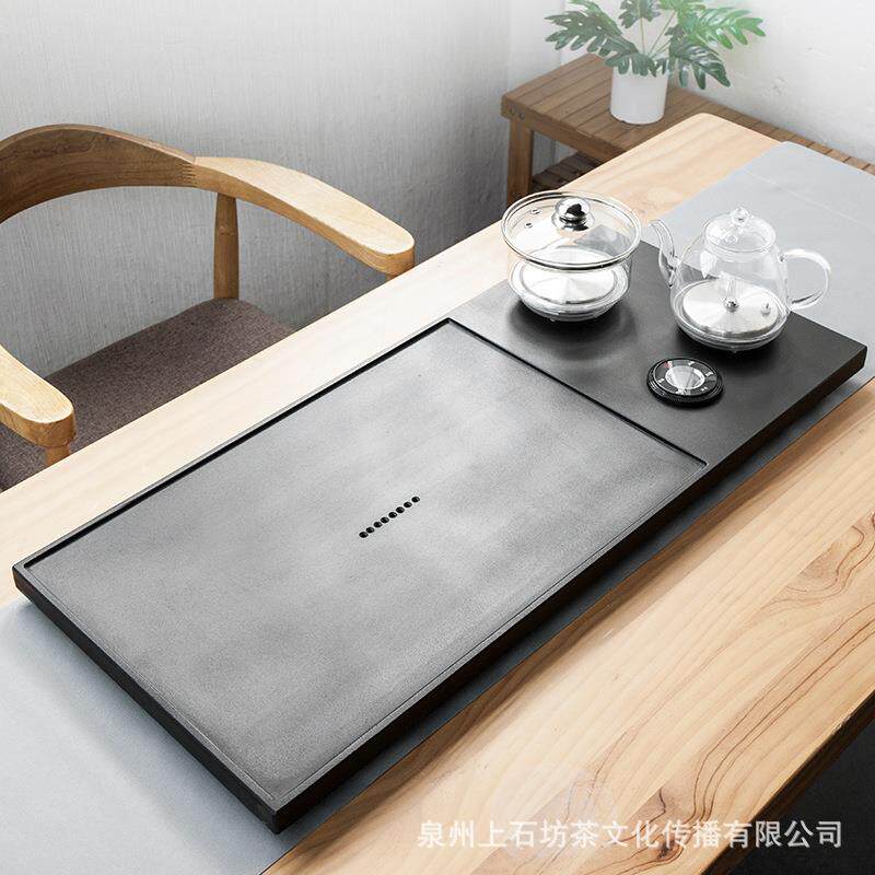 乌金石茶盘套装全自动一体电磁炉烧水茶台整套茶具石头茶道厂家批