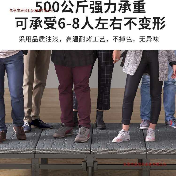 折叠床成人家用单人床便携可收缩一米二出租屋结实耐用硬板铁架床