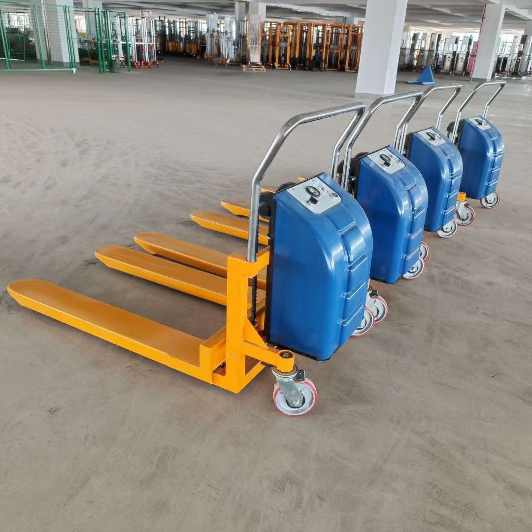 高升程搬运车剪叉式高起升手动液压叉车1吨升高作业组装台车