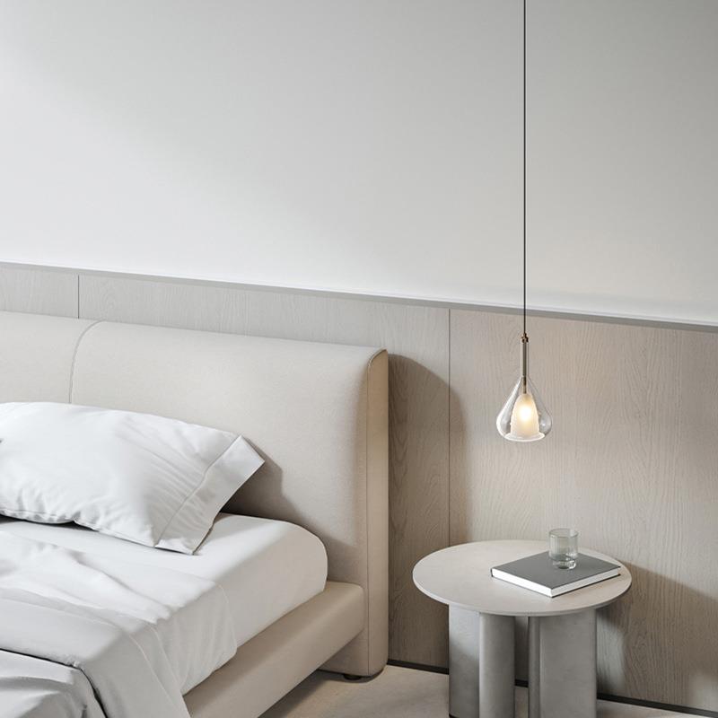 意式极简 北欧小吊灯餐厅卧室客厅吧台设计师现代简约玻璃LED灯具