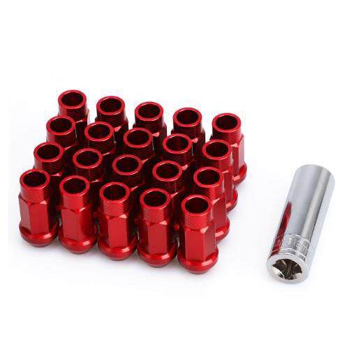 含税 汽车改装螺母7075-T6航空铝合金轻量化50mm长螺母