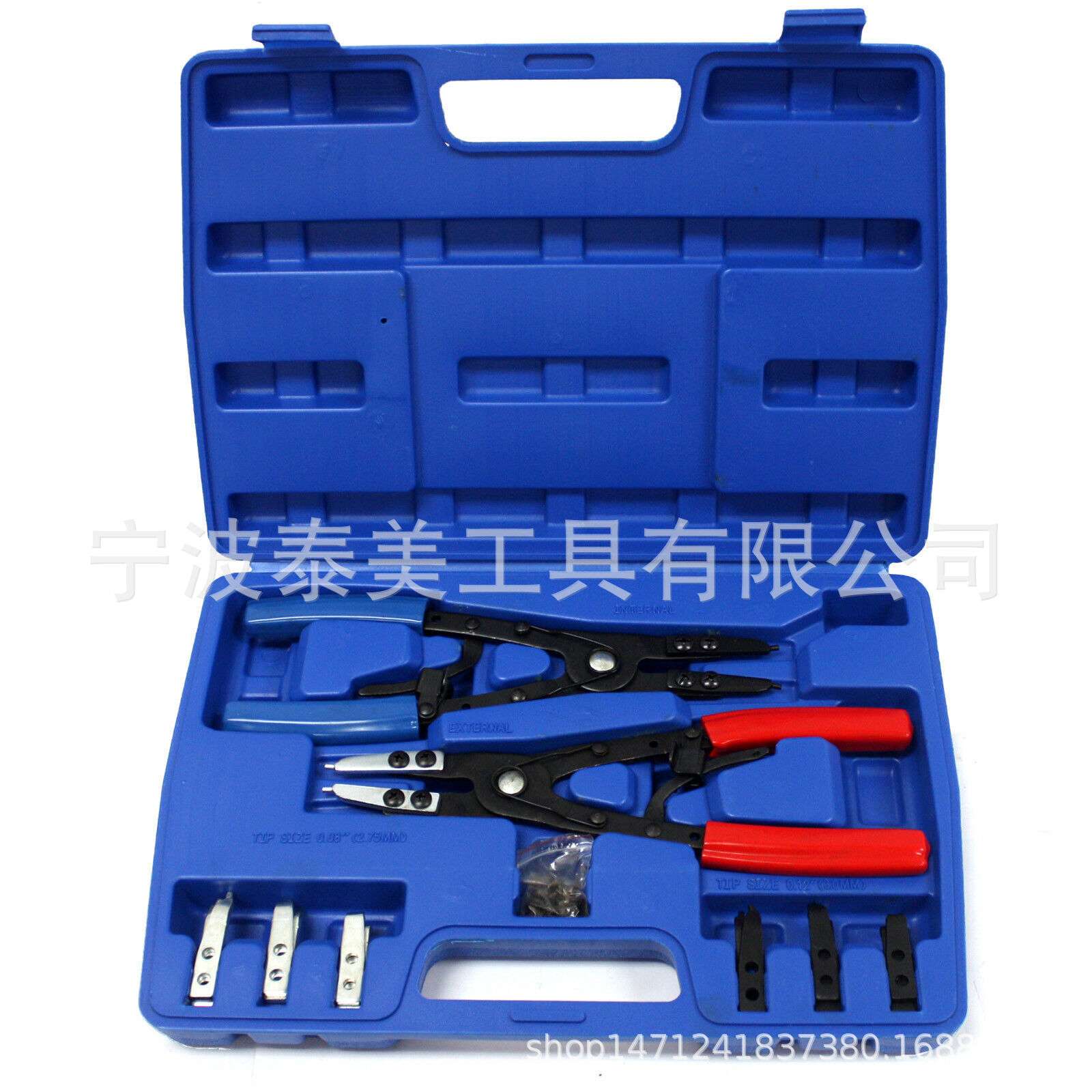 现货 2件套 10寸挡圈钳组套 内外卡环钳 汽修维修工具 卡簧钳跨境