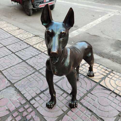 仿古纯铜大号马犬狗摆件