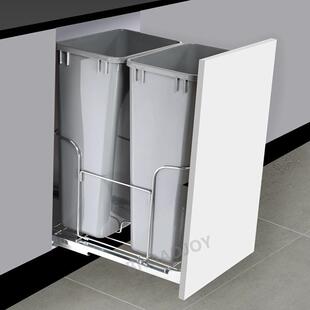 大型酒店商店厨房垃圾桶废物收纳篮豪华隐形大容量垃圾箱