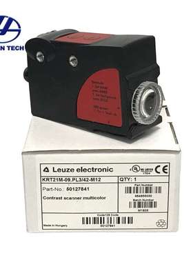 Leuze electroni劳易测 智能色标光电眼 KRT21M-09.PL3 42-M12