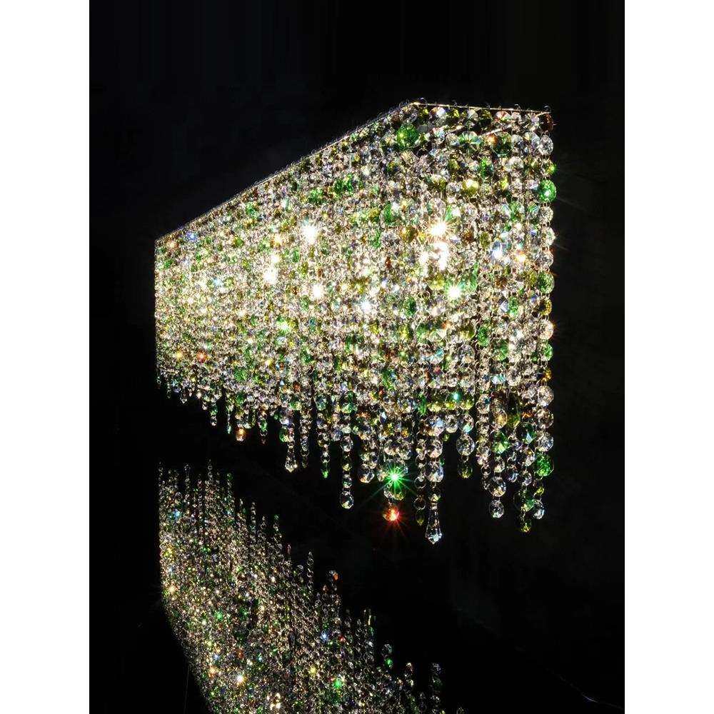 意大利进口埃及水晶吊灯轻奢餐厅餐桌设计师酒店前台岛台吧台创意