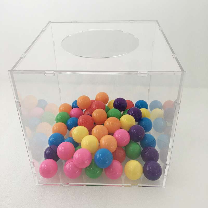 新款可拆装式亚克力摇奖箱 压克力抽奖箱 透明有机玻璃投票选举箱