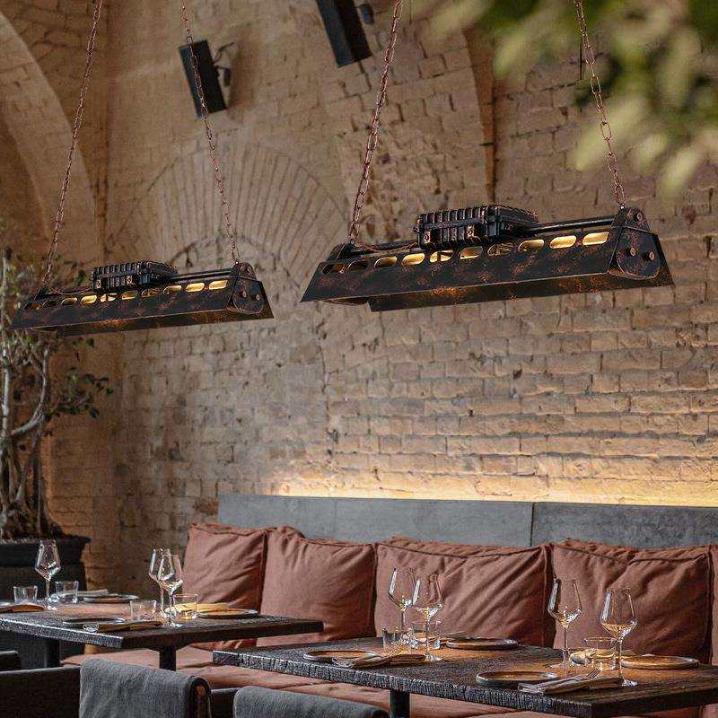 复古工业风吊灯创意个性loft怀旧餐厅办公室美式铁艺吊灯吧台灯具