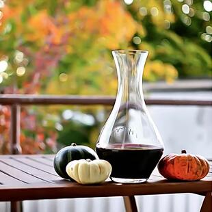 薄款梅洛醒酒器西拉型水晶玻璃红酒醒酒器壶分酒器餐厅侍酒师酒壶