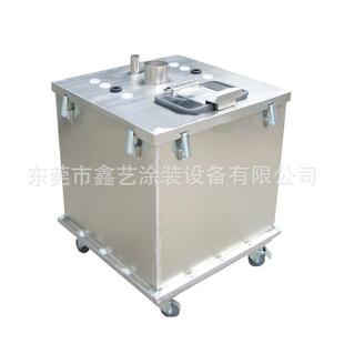 静电喷涂集中供粉桶方形640*640不锈钢喷塑涂料桶多粉泵供粉装置