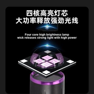 跨境新款大功率紫光灯365nm铝合金钱币鉴定防伪蝎子灯猫藓紫光灯