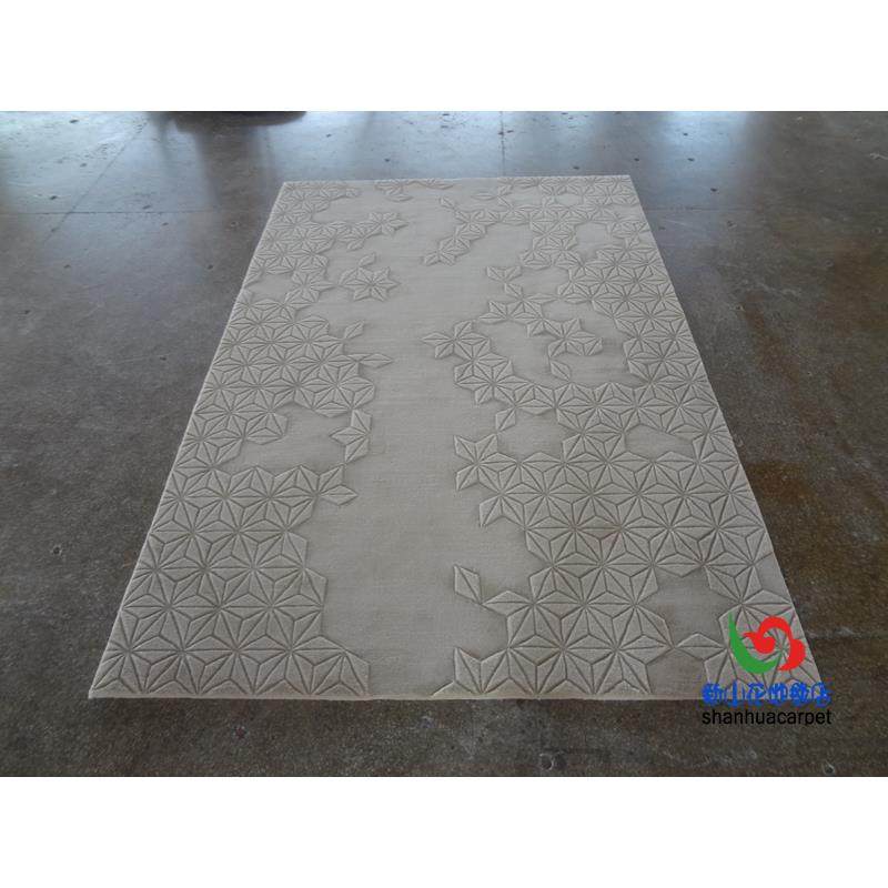 现代简约纯色立体长方形格子手工羊毛客厅茶几地毯书房卧室床前毯,鲜花速递/花卉仿真/绿植园艺,割草机/草坪机,淘宝优惠券,粉丝福利购,淘宝优惠卷